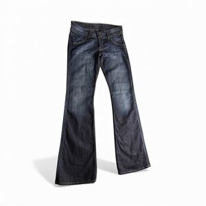Hudson Blue Biker Jeans Flare Bootcut Denim Signature Flat pockets USA SZ29